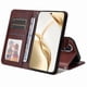 thumbnail image 4 of Funda Billetera para Honor 200 con Porta Tarjetas y Soporte Ajustable Marrón, 4 of 5