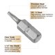 thumbnail image 4 of Uxcell 10pcs 1/4" Vástago Hexagonal T8 Cabeza 1" Longitud Punta de Destornillador Torx, 4 of 6