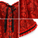 thumbnail image 3 of Corset Estilo Victoriano Con Broches Ajustable Disfraz Mujer rojo L, 3 of 3