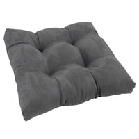 Cojín Para Silla Blazing Needles, Microgamuza, 48 X 48 Cm, Color Gris Acero