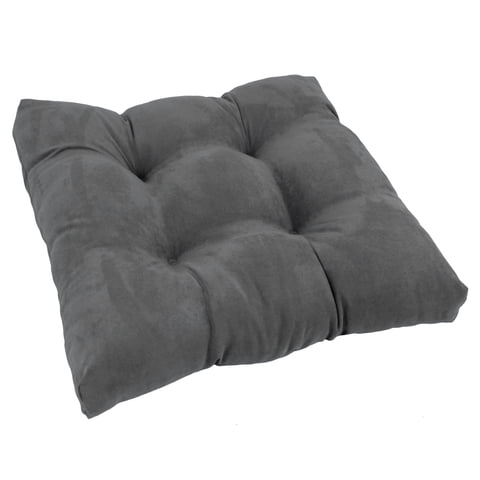 Cojín Para Silla Blazing Needles, Microgamuza, 48 X 48 Cm, Color Gris Acero