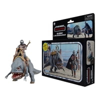 Figura De Acción Hasbro Star Wars Star Wars Vintage Collection Blurrg And Mandalorian