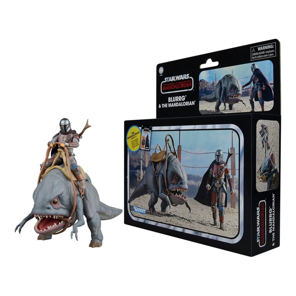 Figura De Acción Hasbro Star Wars Star Wars Vintage Collection Blurrg And Mandalorian