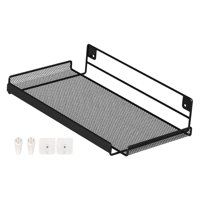 Bothyi - Estante De Montaje En Pared Para Enrutador, Estante Flotante Resistente Para Accesorios De Tv, Sala De Estar, Color Negro