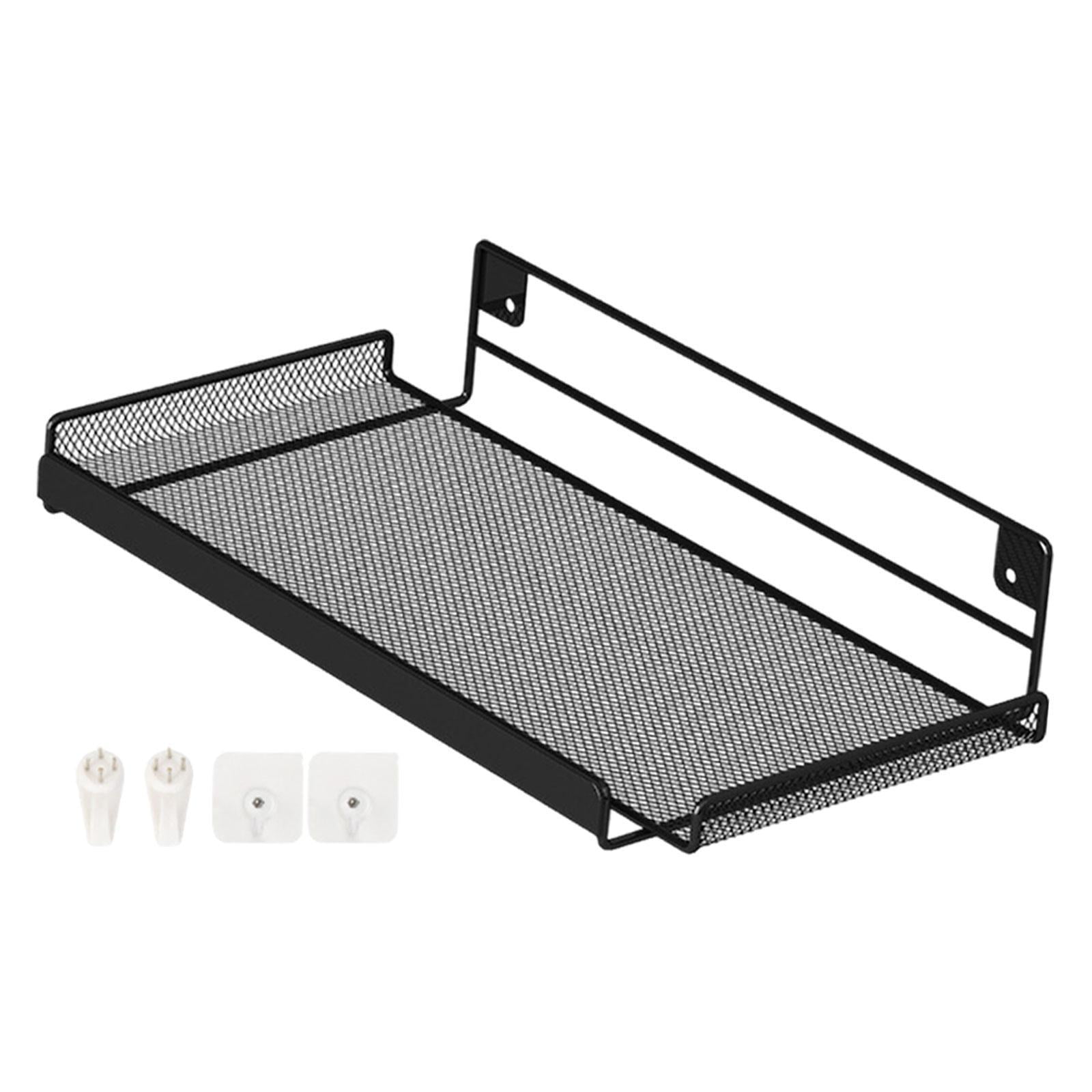 Bothyi - Estante De Montaje En Pared Para Enrutador, Estante Flotante Resistente Para Accesorios De Tv, Sala De Estar, Color Negro