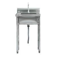 Prochef - Lavafondos Acero Inoxidable 60X60X90 Cm. Con Grifería