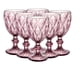 thumbnail image 2 of Copa de Vino de Vidrio con Relieve – Set de 6 Unidades Color Burdeo, 2 of 4