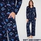 thumbnail image 3 of Set de pijama Disney Stitch para mujer XL Blue Stitch, 3 of 6