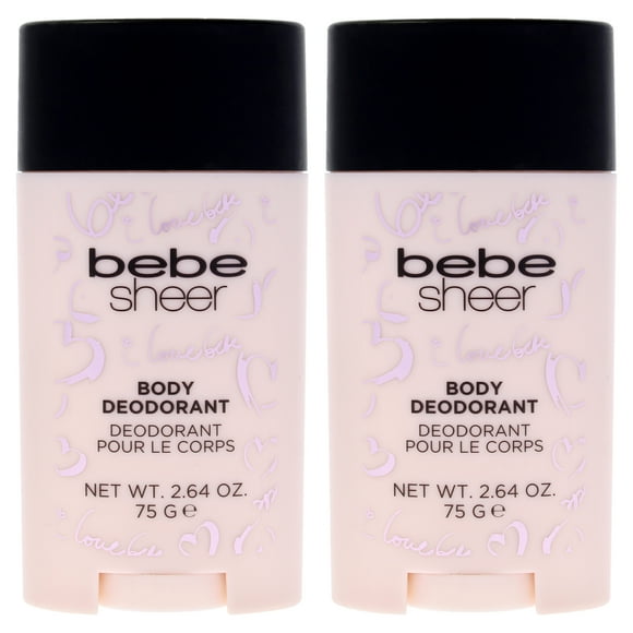 Desodorante Bebe Sheer 80ml Mujer Pack de 2