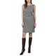 thumbnail image 1 of INSPIRE CHIC Vestido de Mujer a Cuadros Houndstooth Sin Mangas Cuello Barco 2026 Vestidos de Lápiz Modernos con Cinturón M Negro, 1 of 5
