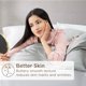 thumbnail image 4 of Pack de 2 fundas de almohada de satén, tamaño estándar, color blanco puro, 4 of 6