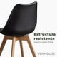 thumbnail image 3 of Pack 2 Taburetes Piso Bar Acolchado Altura 65cm Eames Tulip Negro, 3 of 10