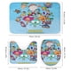 thumbnail image 3 of Harvey Beaks-theme 4-Piece Shower Curtain Set with Rugs, Waterproof Bathroom Decor Set Includes Bath Mat, U-Shaped Rug, Toilet Lid Cover and Curtain with Hooks, 3 of 6