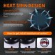 thumbnail image 4 of Farol LED redondo de 18 cm zoomto BOSS para Harley, 4 of 8