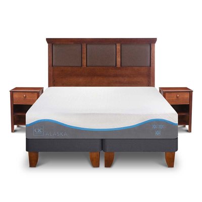 Cama Europea Alaska 2 Plaza Base Dividida