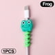 thumbnail image 1 of 1pc Cartoon Animal Cable Protector - Keep Your Charging Cable Safe & Secure with Creative Screw Type Design, 1 of 5