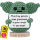 thumbnail image 1 of Muñeca de ganchillo que te regaló algo, Baby Yoda, con 30 afirmaciones, 1 of 7