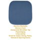 thumbnail image 3 of Cojín para silla Sweet Home Collection 41 × 41 cm Azul - Pack de 4, 3 of 8