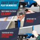 thumbnail image 3 of Juego de redes y postes de tenis de mesa JOOLA WX de aluminio, 183 cm, 3 of 6