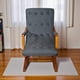 thumbnail image 3 of Silla Mecedora Con Apoya Brazo Lino Gris Medio, 3 of 3