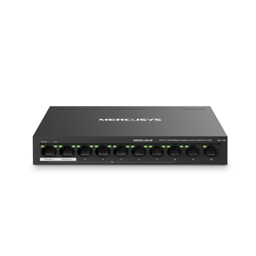 Switch Tp-link 10 Port A 10/100 Mbps Con Poe+ De 8 Port