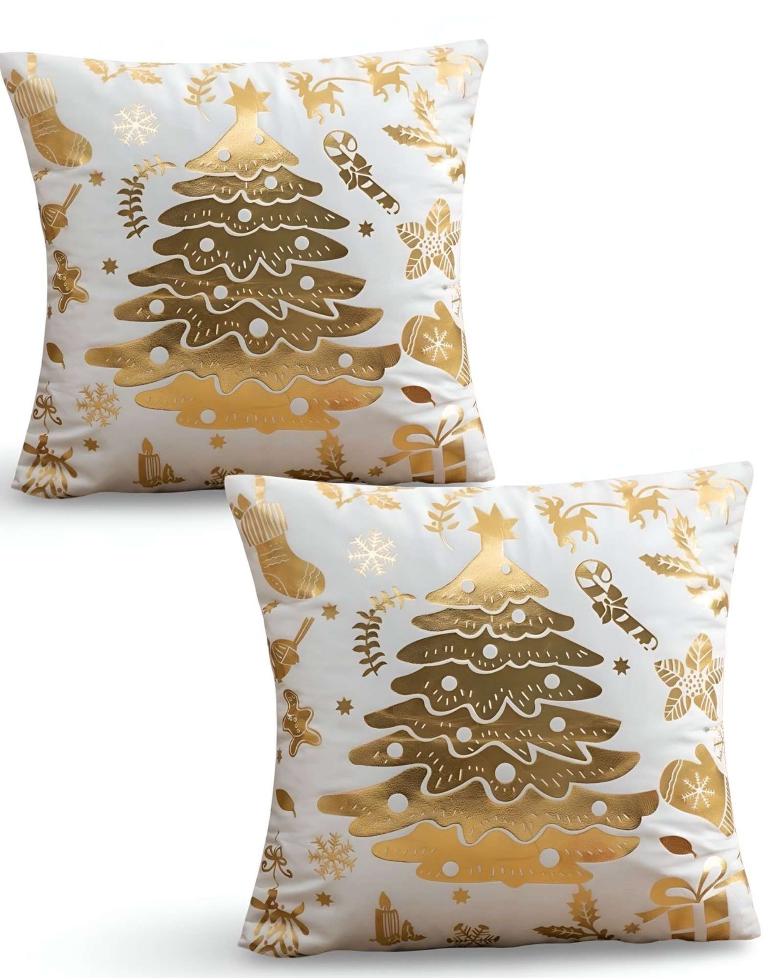 Genérico - Pack De 2 Fundas De Cojin Para Navidad M11