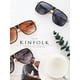 thumbnail image 2 of Gafas De Sol Retro Para Hombre De Gran Tamaño Con Montura Dorada 3 Pares, 2 of 3