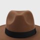 thumbnail image 2 of Sombrero de Fieltro Mujer Estilo Vaquero Cowboy, 2 of 4