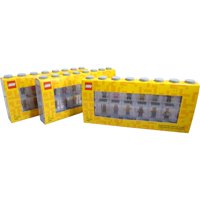 Estuche Lego Minifigure Gris Para 16 Minifiguras