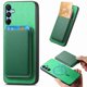 thumbnail image 1 of Funda de Cuero Magnética con Tarjetero para Samsung Galaxy A16 Cubierta Delgada Verde, 1 of 5