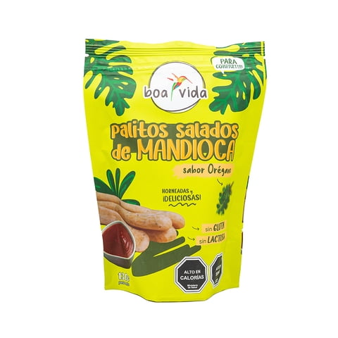 Boa Vida - Palito Salado De Mandioca Con Orégano Envase Grande 130G