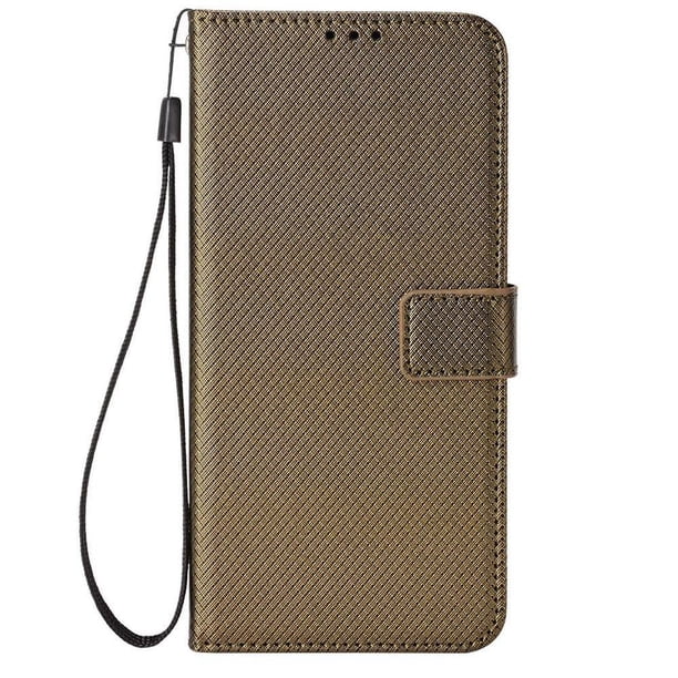 Funda Billetera para TCL K33 5G con Ranuras y Soporte Marrón