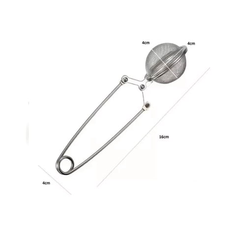 Disparo - Filtro Colador Para Infusiones Pinza Té Mate Hierbas 16Cm