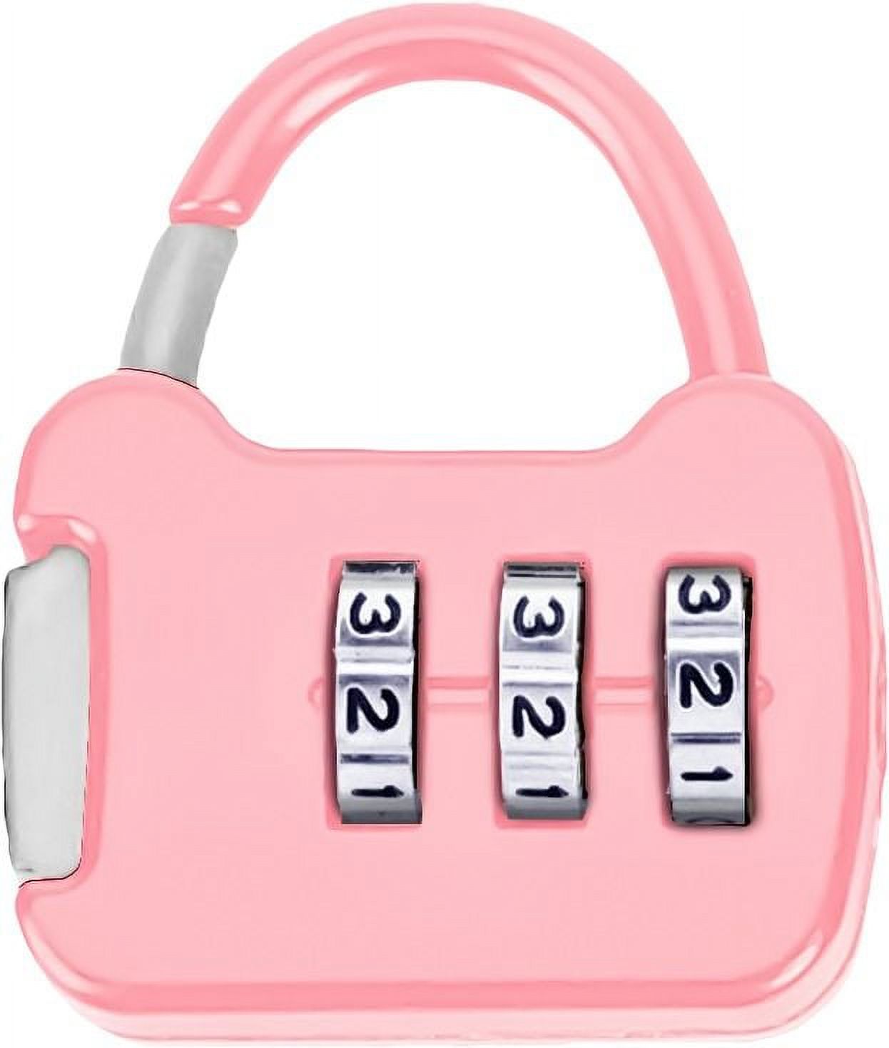 Gen - Candado Con Clave Rosado Mod.13B Casillero Equipaje Lockers Maletas