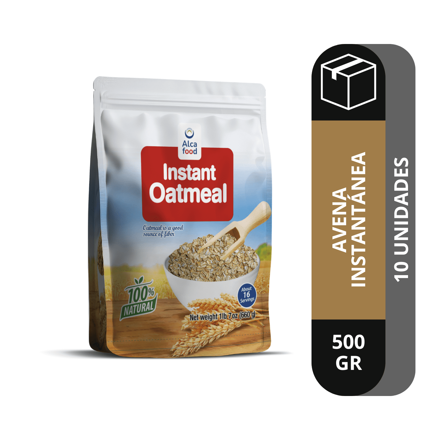 Alcafood - Avena Instantánea 10x 500 Gr