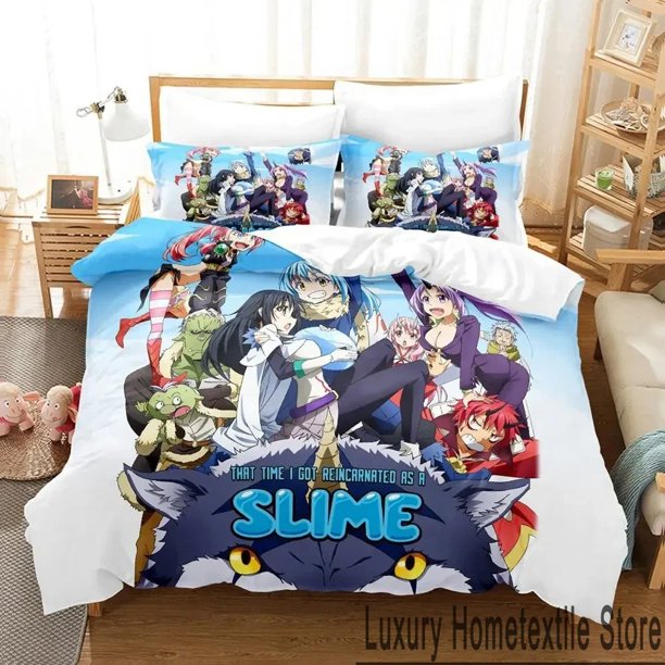 TenSura Rimuru That Time I Got Reincarnated as a Slime Bedding Set Duvet Cover Bed Set Quilt Cover Comforter Size Bed Sheets