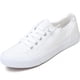 thumbnail image 1 of Zapatilla Obtaom Play Fashion para mujer de lona blanca lavada, 1 of 7