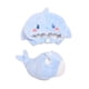 thumbnail image 1 of Conjunto De Trajes De Decoración Para Ropa De Muñeca, Mono Con Capucha Y Cabeza De Muñeca Suave, Tiburón Azul, 1 of 3