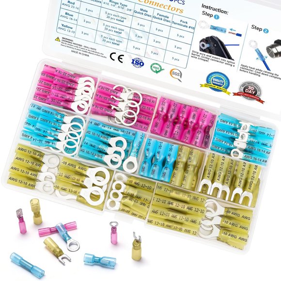Conectores TICONN termorretráctiles de 22 a 10 AWG