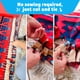 thumbnail image 4 of Kit de Manta de Forro Polar YourFleece 152 × 127 cm Estrellas Rojo, Blanco y Azul, 4 of 6