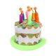 thumbnail image 4 of Sombrero de Disfraz de Peluche Multicolor – Pastel de Cumpleaños – elope, 4 of 5