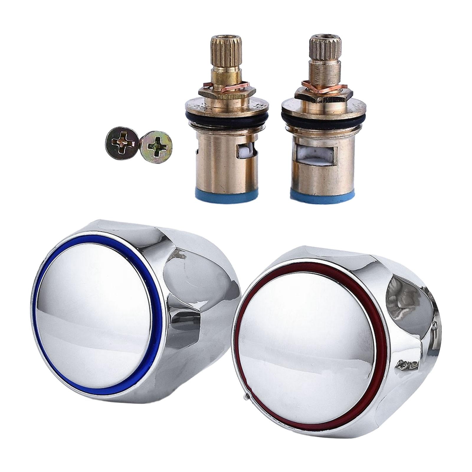 Bothyi - Andles De Grifo Para Bañera, 2 Uds., Tornillos De 1/2 Pulgada Para Baño, Baño, Fregadero De Cocina, Estándar