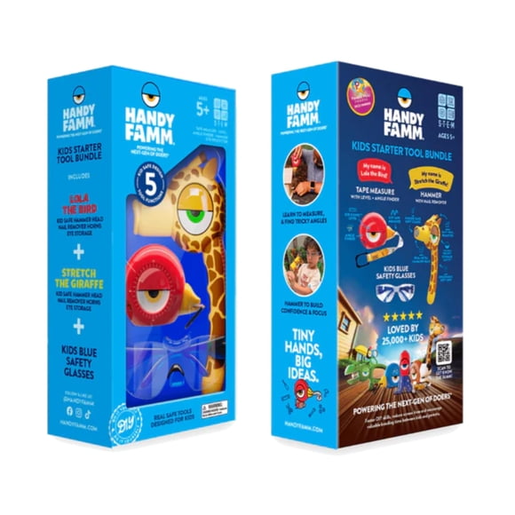 Cinta Métrica Handy Famm 2,4 m – Set de Herramientas de 3 Piezas para 5 años y más