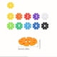 thumbnail image 2 of 100pcs Numeric Alphabet Puzzle Snowflake Piece Puzzle Building Block DIY Parent-child Interactive Puzzle Early Education Toys, 2 of 2