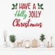 thumbnail image 2 of Decomural Red & Green Holly Jolly Christmas WS-50060, 2 of 2