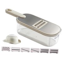 Magideal - Cortadora Picadora, Rebanadora De Alimentos, Contenedor De Almacenamiento, Trituradora De Verduras, Rebanadora De Mandolina, Rebanadora De Verduras Con 6 Cuchillas