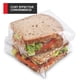 thumbnail image 3 of Bolsas para sándwiches Stock Your Home, con tapa plegable transparente, 800 unidades, 3 of 6