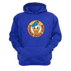 Genérico - Polerón Canguro Pato Dibujos Animados Azul Talla Xs Unisex