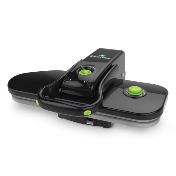 Prensa de vapor Steamfast SF-623 de tamaño mediano con engastes de tela negra