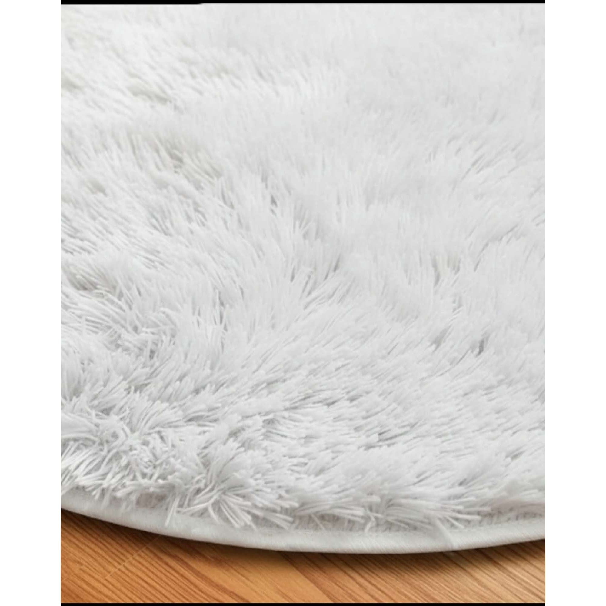 Imac Hogar - Alfombra Shaggy Redonda 150 Cm Pelo Suave Y Extra Confort